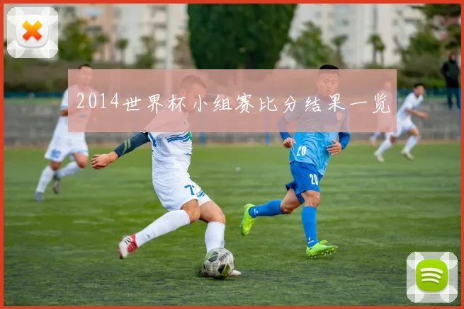 2014世界杯小组赛比分结果一览